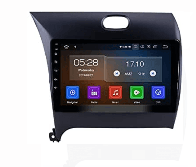 Smart car cassette player with touch screen and camera