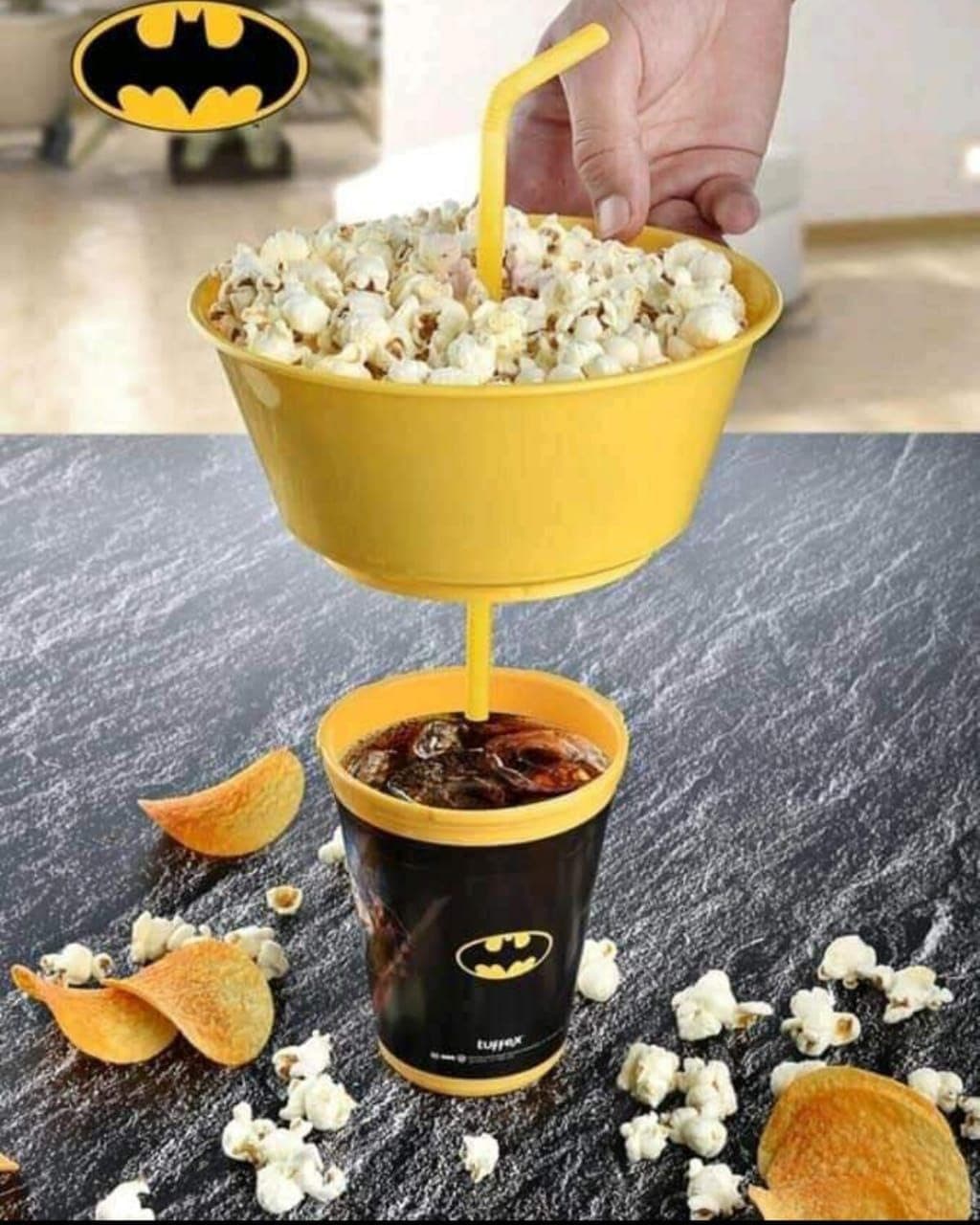 2-in-1 Juice and Popcorn Cup
