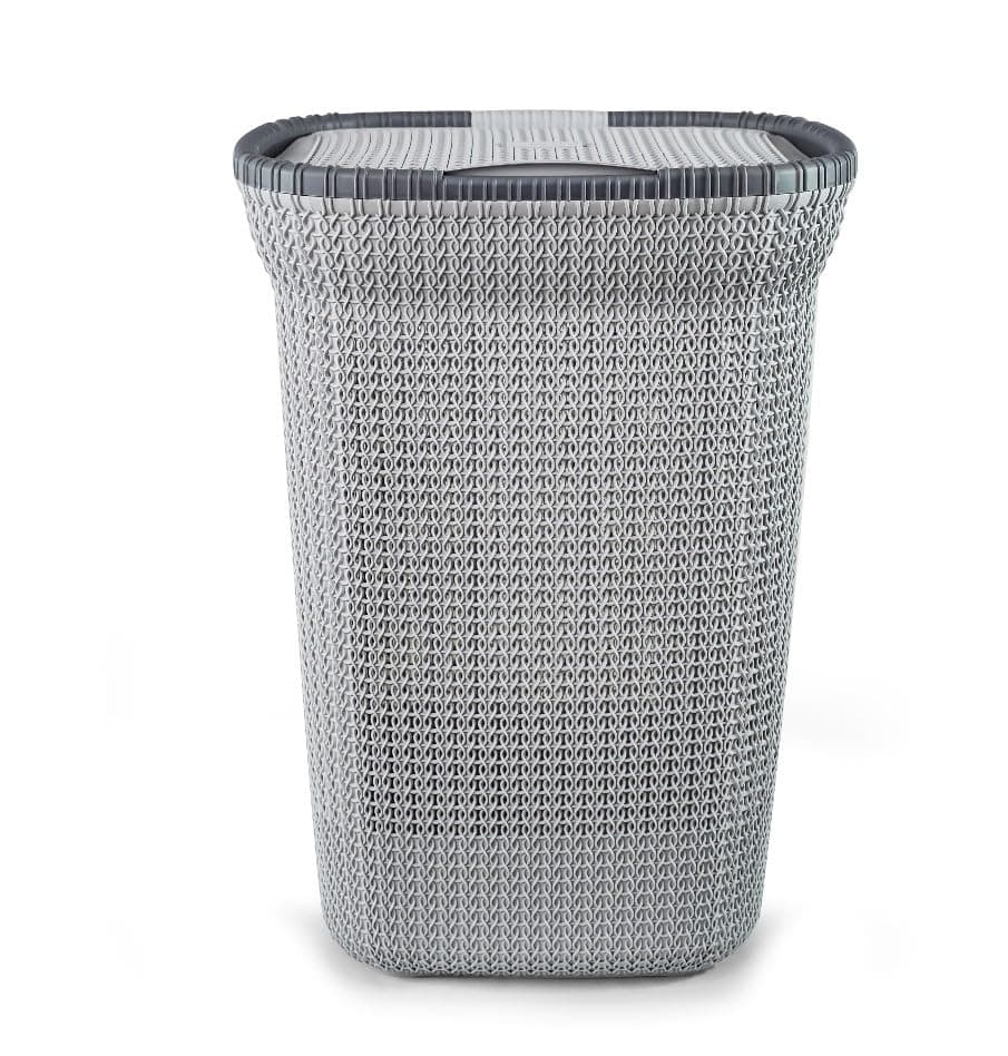 National Laundry Basket Net With Cover Charcoal - 2